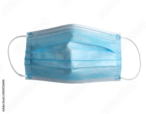 Breathable, disposable, three-ply protective face covering