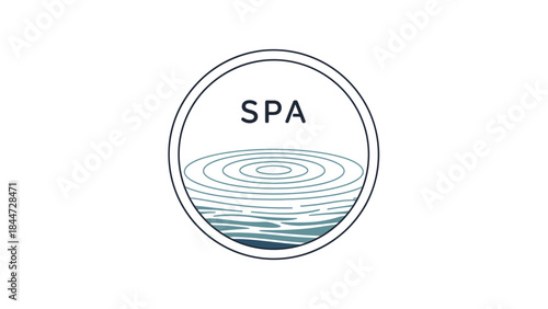 Luxury Spa and Wellness Relaxation Abstract Logo Vector