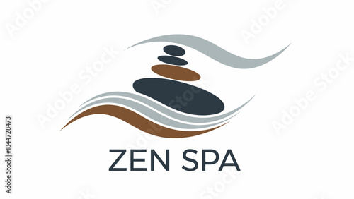 Luxury Spa and Wellness Relaxation Abstract Logo Vector