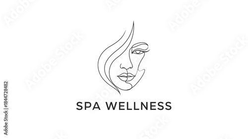 Luxury Spa and Wellness Relaxation Abstract Logo Vector