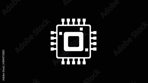 Microchip Processor Computer Hardware Component.