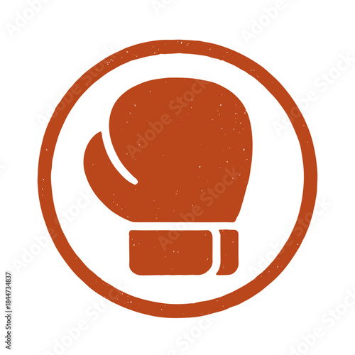boxing glove icon logo seal vector on white background
Vector stamp icon