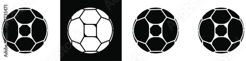 Football ball icon, Soccer ball icons, soccer ball icon set in different styles, apps and website design