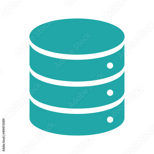 Simple database icon representing data storage