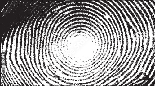 Circular black and white texture with repetitive lines. Simple vector illustration showcasing an abstract design set.