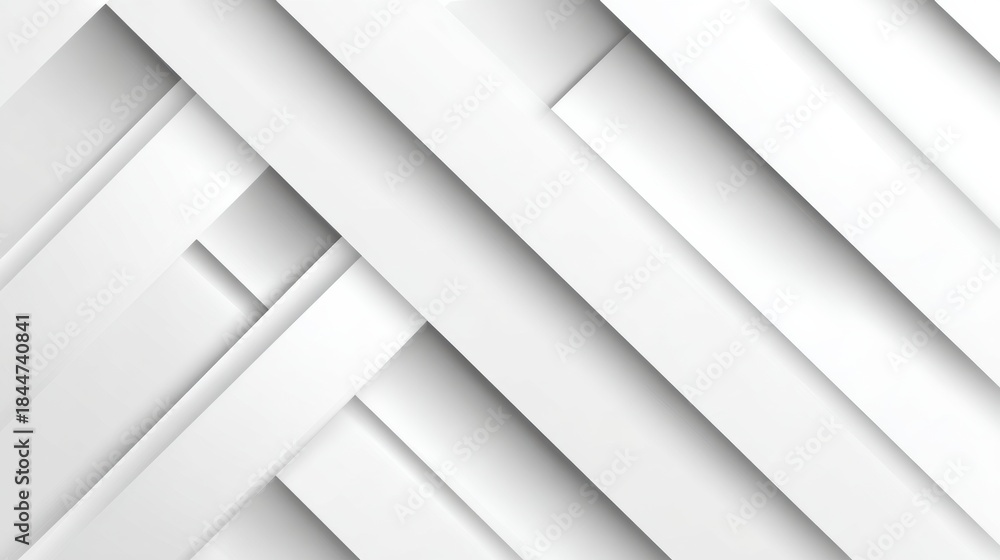 Obraz premium Geometric White Surface With Diagonal Lines and Layered Patterns for Design or Background Use