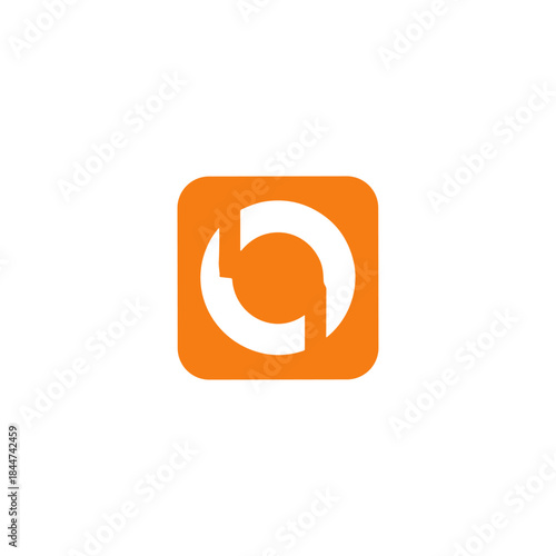 Abstract shape icon logo flat vector design