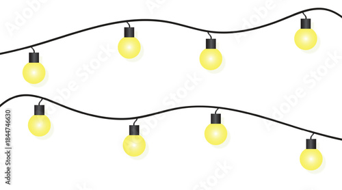 Colorful String Lights Bulb Decoration Christmas Festive Holiday Ambient Lighting