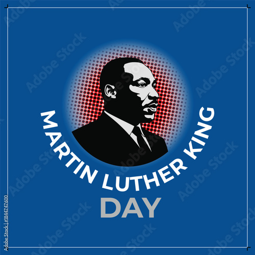 Martin luther king day celebration illustration