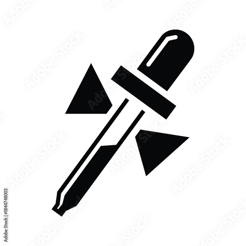 Dropper icon with triangles