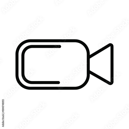 Simple video camera icon
