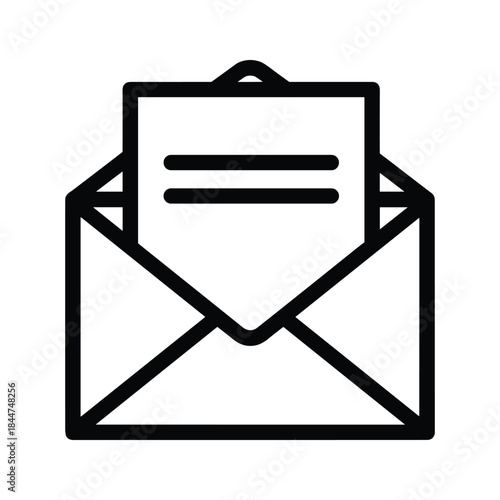 Email icon representing message or letter