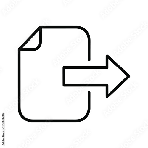 File export icon symbol