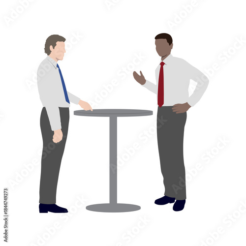 set of business people in flat style vector