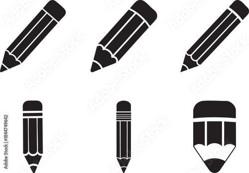 Creative Pencil Graphic – School Stationery Vector Design