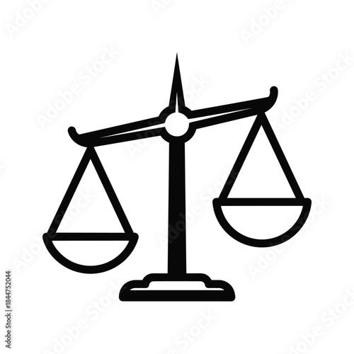 Balance scale symbolizing justice and equality