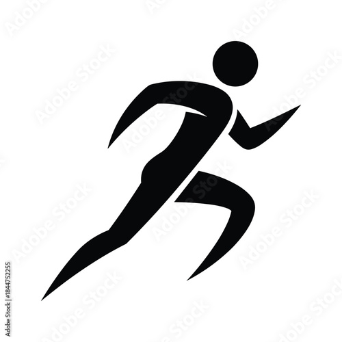 Running man silhouette