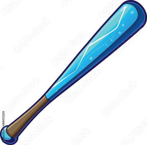 Isolated vector illustration of plastic medicine tools: a thermometer and a blue and white toothbrush