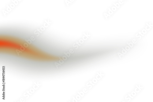 Dynamic abstract fiery streak of light moving gracefully across a black background