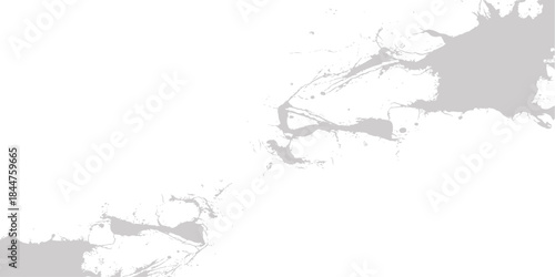 Vector artistic illustration and grunge paint texture black drop splash design pattern border of Italy, North Korea, and the world silhouette map