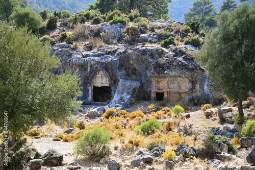 Felsengräber in Pinara,Lykien,Türkei