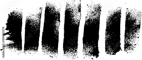 Abstract black and white ink splatter stencil illustration for urban art and design