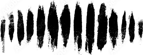 Monochrome vertical scratch art stencil for grunge design