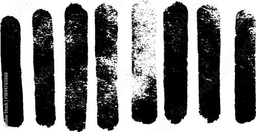 Abstract black and white stacked bar stencil illustration for urban design