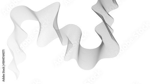 Abstract backdrop with grey wave gradient lines