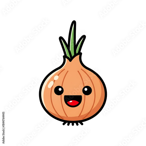 Happy Onion Character. (5)