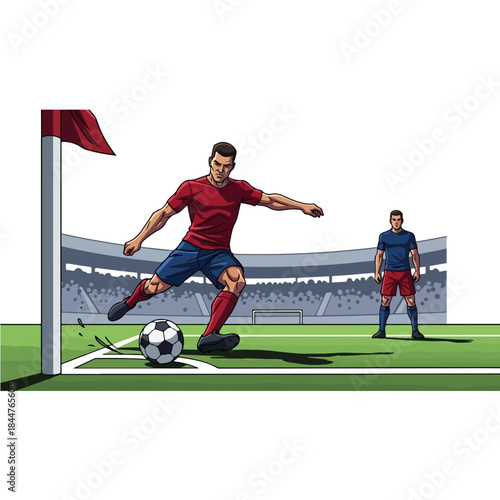 boy playing football