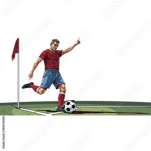 boy playing football