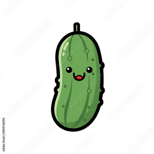 Happy Pickle Cartoon. (4)