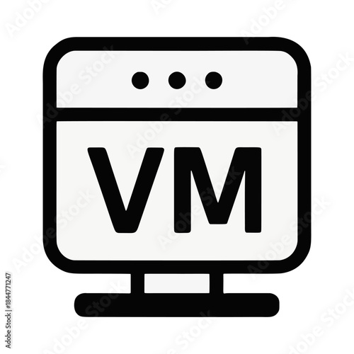 Glyph for a virtual machine (VM) instance