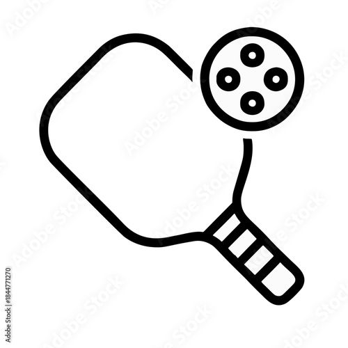 Line icon for pickleball sport
