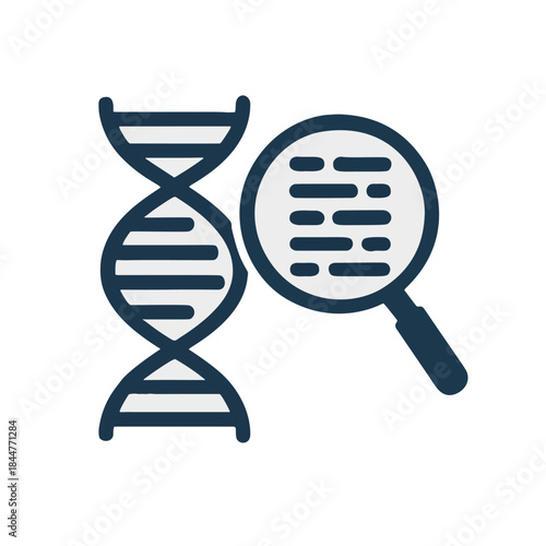 Icon for genetic testing or DNA sequencing