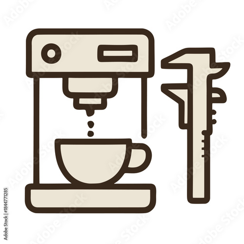 Icon for precision espresso brewing