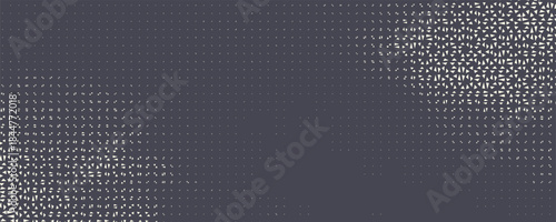 Triangular Halftone Texture Retrowave Vector Geometric Technology Abstract Background. Half Tone Triangles Retro Colored Pattern.