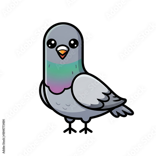Pigeon Cute Cartoon.