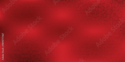 Red diagonal geometric shape with halftone. Modern fiber textured arts modern dotted
