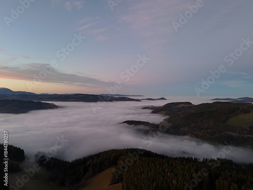 Versunken im Nebelmeer, Bucklige Welt in Niederösterreich 