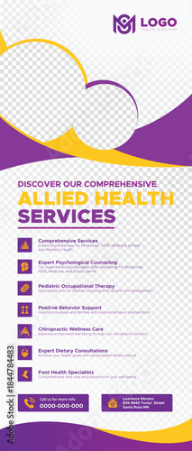 Retractable Banner Design For Health  Service