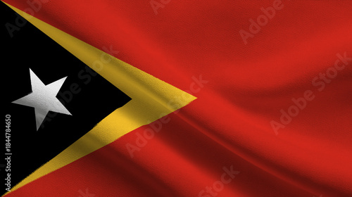 East Timor flag representing national pride and sovereignty during celebrations