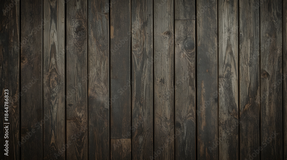 Naklejka premium Natural painted wooden planks texture, rustic wood background with peeling paint, top view, shabby chic style