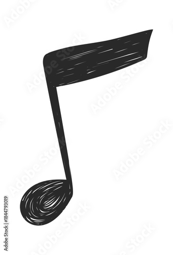 Music note informal sign doodle