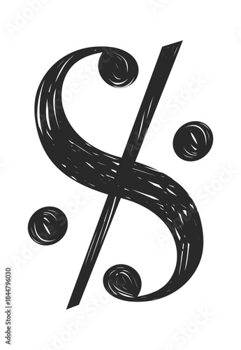 Black abbreviation sign music symbol