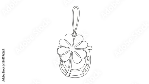 Cute and Fun Horseshoe and Heart-Shaped Charms Hanging as Keychain or Pendant