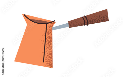 Classic copper jezve Turkish pot