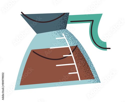 Large glass brewed coffee container