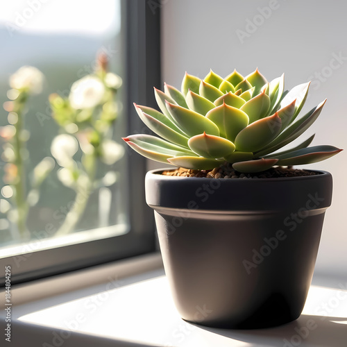Wallpaper Mural cactus in a pot Torontodigital.ca
